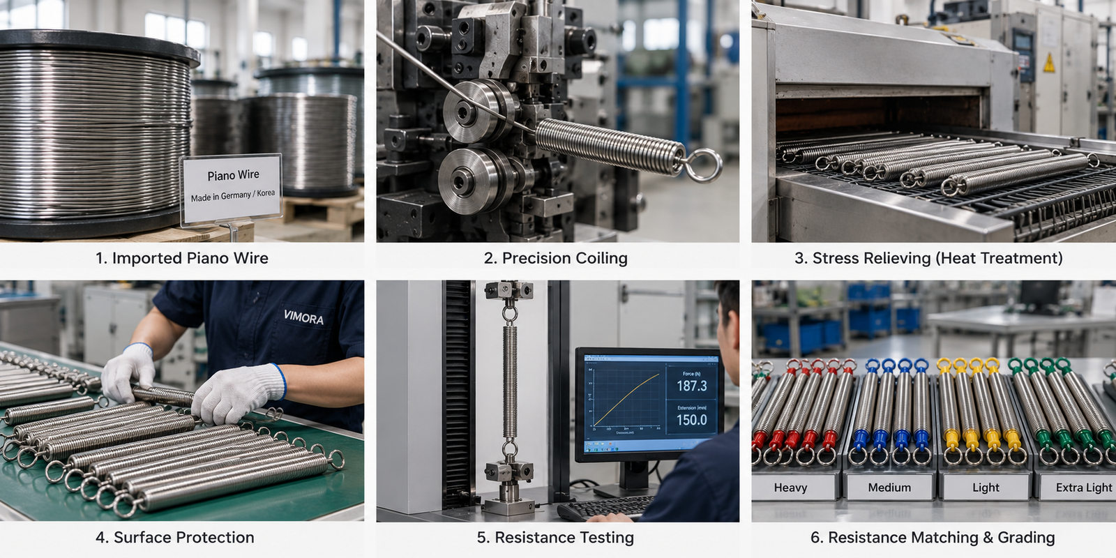 About Us Six-stage Pilates spring manufacturing process
