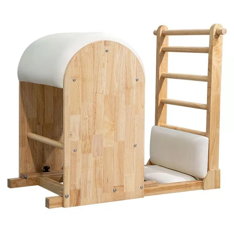 vimora ladder barrel oak 04.webp Vimora oak wood Pilates ladder barrel, for professional studio use