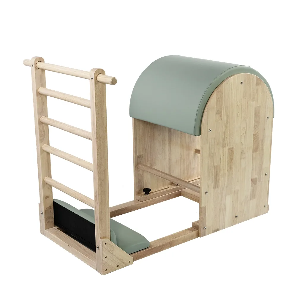vimora ladder barrel oak 05.webp Vimora oak wood Pilates ladder barrel, for professional studio use