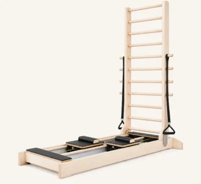 Vimora maple wood bidirectional Pilates ladder bed, for professional studio use