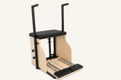 Vimora maple wood Merrithew-style Pilates chair, for professional studio use
