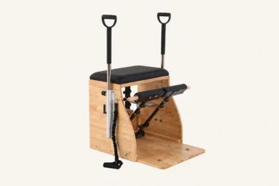Vimora oak wood Wunda-style Pilates chair, for professional studio use