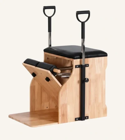 Vimora oak wood Wunda-style Pilates chair, for professional studio use