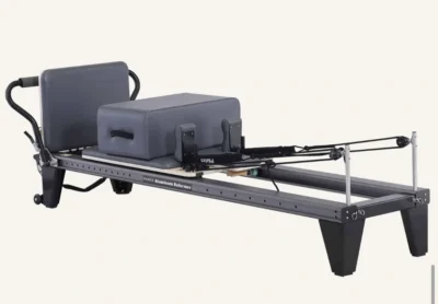 Vimora aluminum-frame full track Pilates reformer, for professional studio use