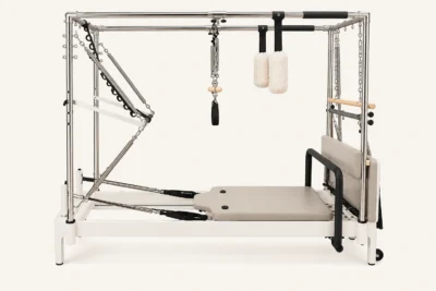 Vimora aluminum-frame 3-in-1 fixed track Pilates reformer, for professional studio use