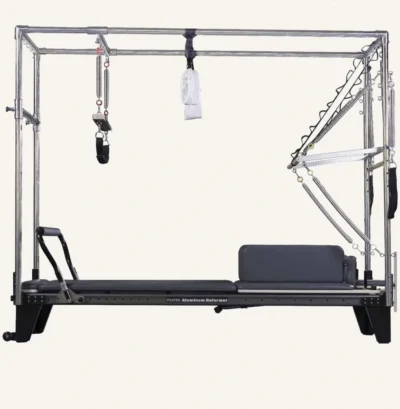 Vimora aluminum-frame 3-in-1 full track Pilates reformer, for professional studio use