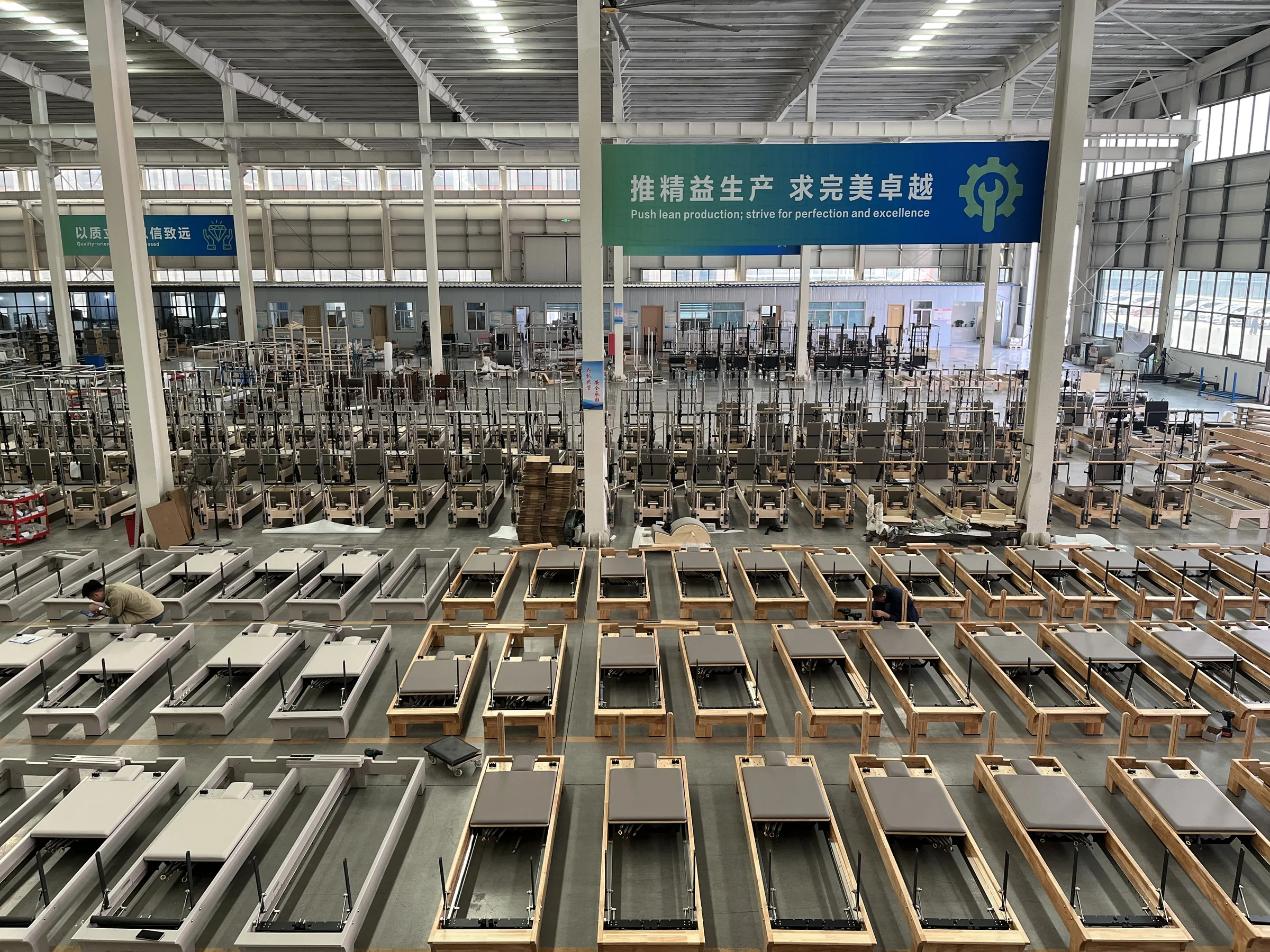 VIMORA Pilates reformer production floor
